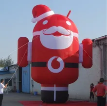 15 Feet Tall Giant Advertising Model Inflatable Android Robot For Mobile /Cell Phones Promotions