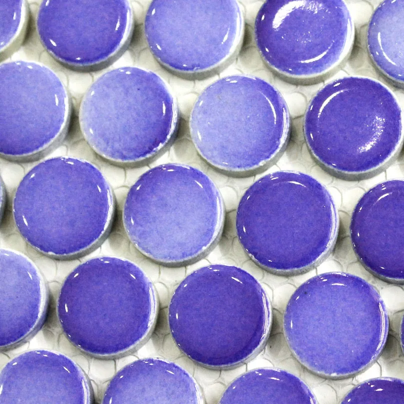 

fading blue color round ceramic mosaic tiles kitchen backsplash wall bathroom wall and floor tiles living room mosaic