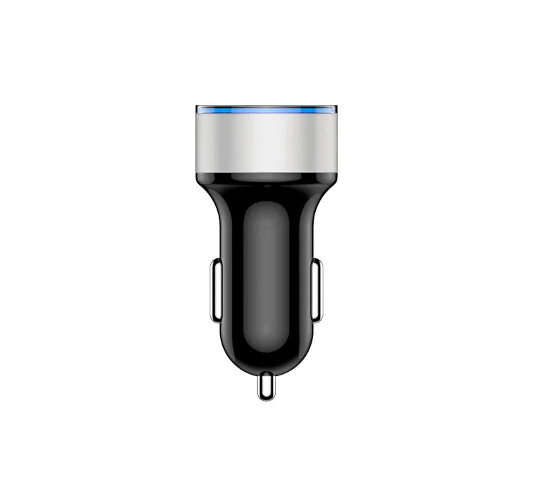 3.1A мини USB Автомобильное зарядное устройство для 2 портов ЖК-дисплей 12-24 в быстрое зарядное устройство автомобильное зарядное устройство двойной USB автомобильный адаптер зарядного устройства для телефона в автомобиле