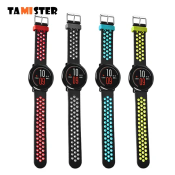 

TAMISTER 22mm Watchbands Sports Smart Watch for Xiaomi Huami AMAZFIT Silicone Watch Band Bracelet Wrist Strap For Amazfit Pace