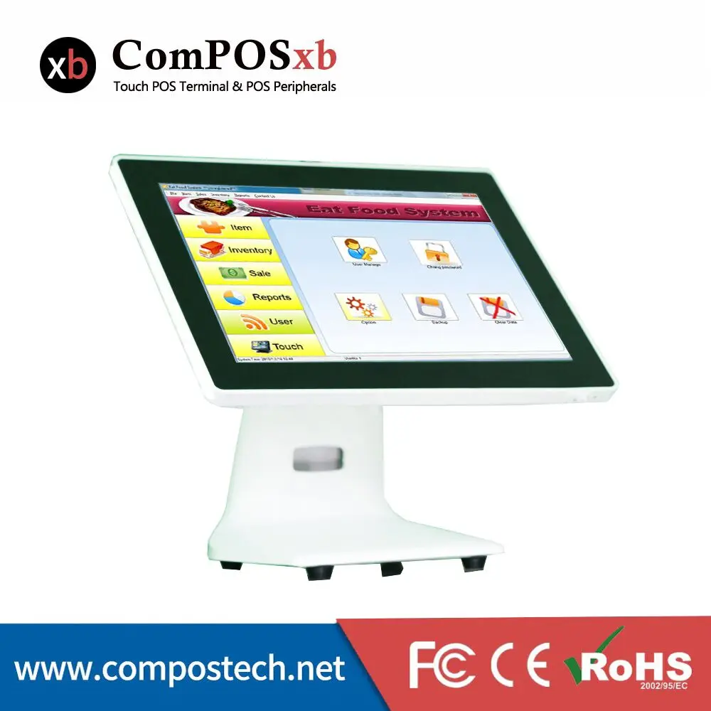 

Ultra-thin plane touch screen monitor 15 inch pos touch machine all in one pos cash register computer terminal