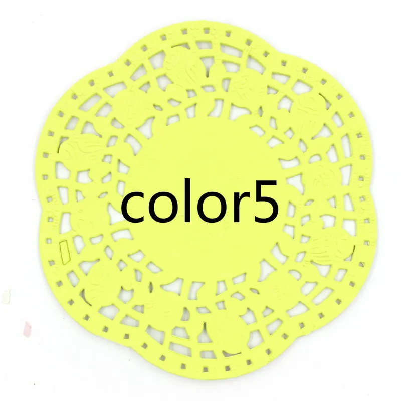YPP CRAFT 4 5 &quotЦветные Цветочные кружевные бумажные салфетки/салфетки для украшения