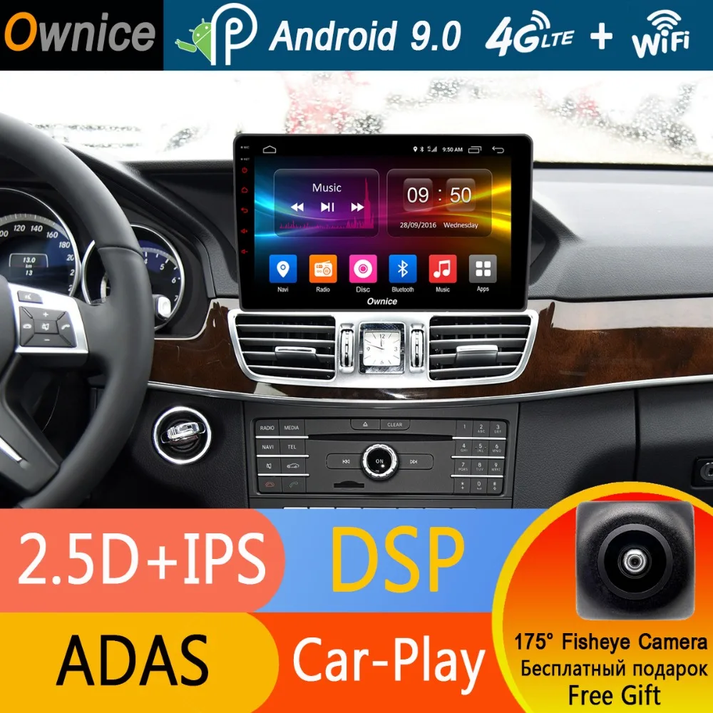 

10.1"IPS Android 9.0 8Coe 4G+32G CarPlay DSP Car DVD Player GPS Radio For Mercedes Benz MB E Class W212 S212 E200 E350 2009-2016