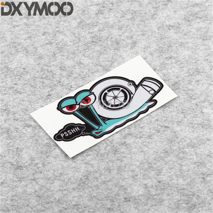 

Car Styling Decal PSSHH Snail Turbo Automobile Truck Window Bike Helmet Motorcycle Racing Sticker Bumper 15x7.8cm