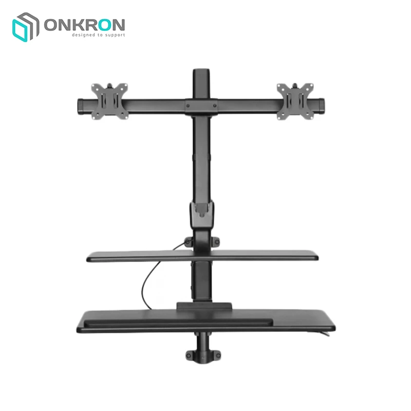 Настольная рабочая станция ONKRON W6G черный|Кронштейны для ТВ| |
