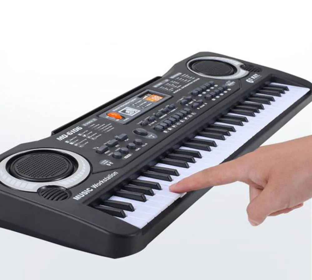 61 клавиша Цифровая музыка электронная клавиатура ключ доска подарок Электрический пианино подарок детям Раннее Обучение инструмент для детей# g4
