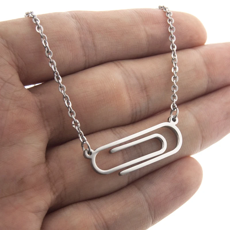 Paper Clip Necklace 3.1 mm 14K Yellow Gold 18