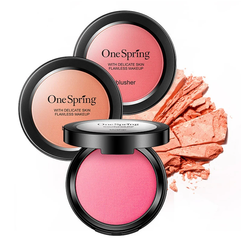 OneSpring Rouge blush 5g 4 Color blusher different color Powder pressed