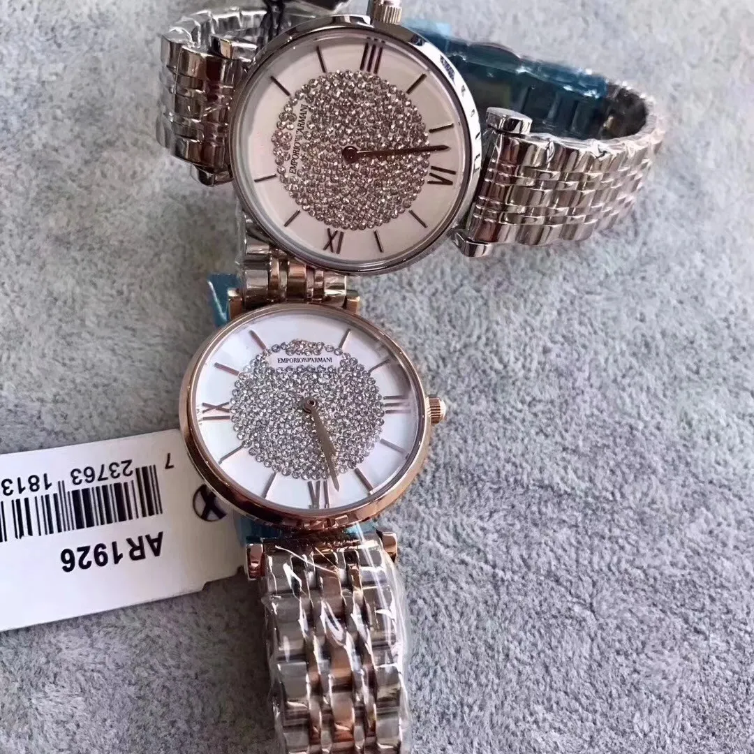 

Full Star Watch with Diamond female Quartz Steel strap Butterfly clasp Star Watch women watches luxury