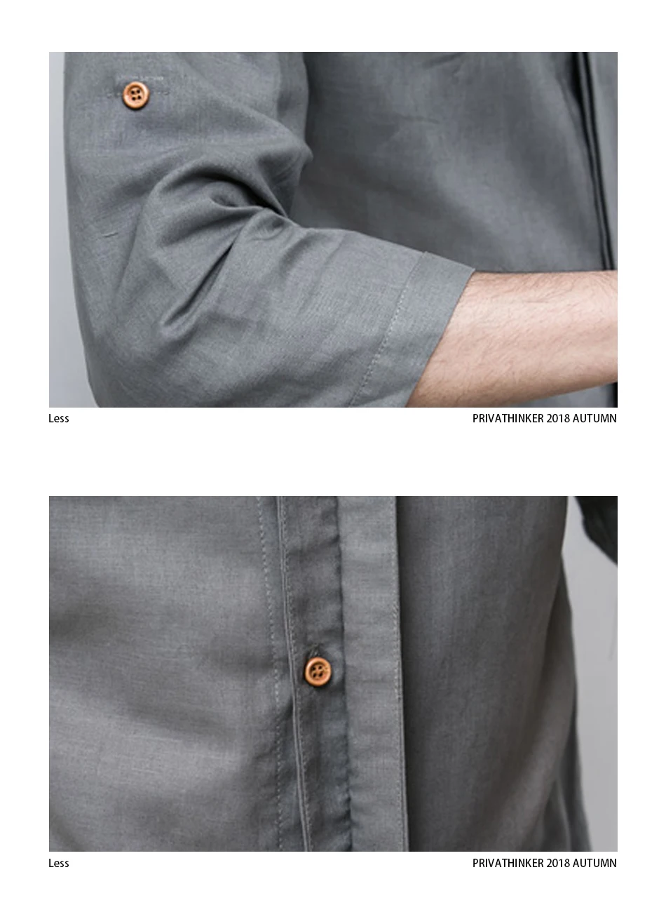 Sinicism Store мужская хлопковая льняная рубашка мужская с рукавом три четверти однотонная Китайская одежда мужская рубашка с v-образным вырезом большой размер Новинка