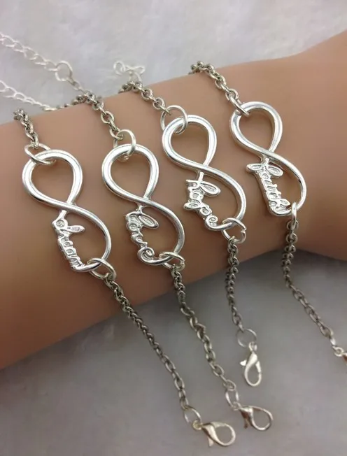 4pcs Silver Infinity Bracelet Dream Healthy Wish Hope 4pcs Silver Infinity Bracelet Dream Healthy Wish Hope Bracelet1864 Min Order 10 In Charm Bracelets From Jewelry Accessories On Aliexpress