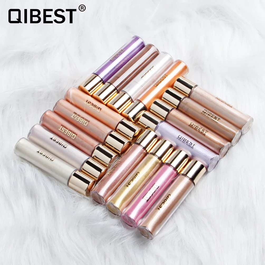 QIBEST водостойкая светящаяся пудра волшебная Iluminador Maquillaje тени для лица косметика
