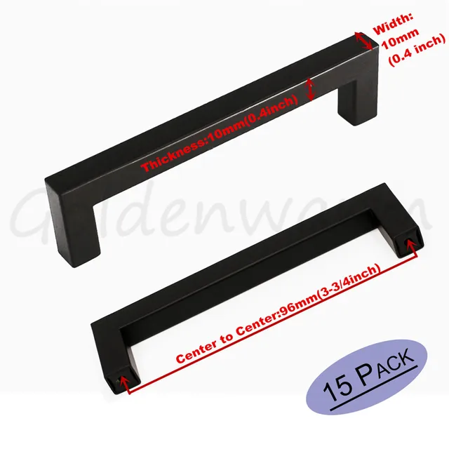 Black Kitchen Cabinet Handles 3 4 Inch Hole Centers Stainless Black Kitchen Cabinet Handles 3 4 Inch Hole Centers Stainless Steel Hardware