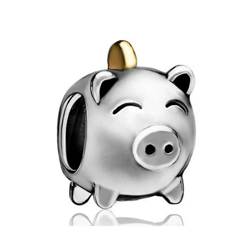 

piggy Piggy bank European bead charm bracelet Fit Pandora Bracelet