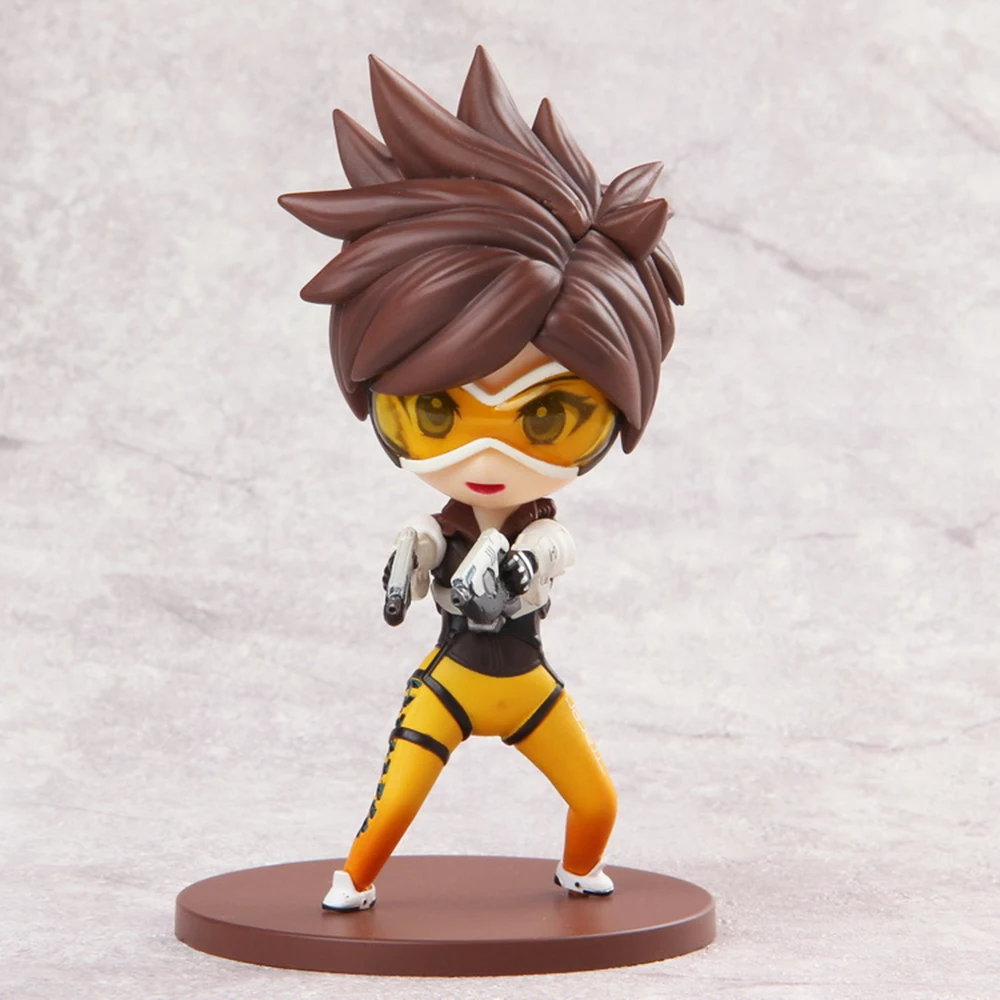 

Love Thank You OW Over game watch Overwatches Tracer cute figure toy Collectibles Model gift doll 12CM