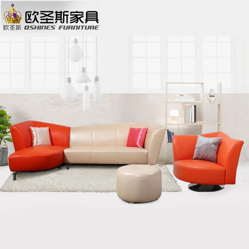 New model l shaped modern italy genuine real leather sectional latest corner furniture living room sex sofa set 658