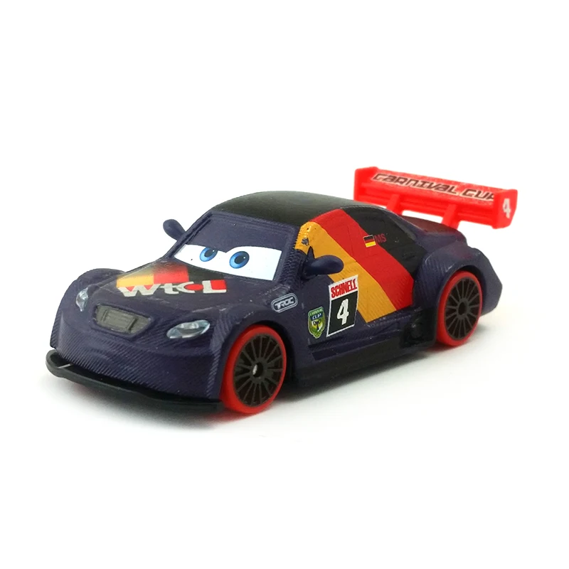 Disney Pixar Cars карнавальные гонщики Max Schnell 1:55 литья под давлением Металл Игрушечная