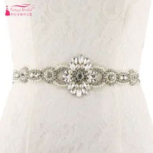 Великолепный хрустальный свадебный пояс для невесты ручной работы высокого качества Свадебный аксессуар женский пояс для мероприятий жемчужные пояса ZA028