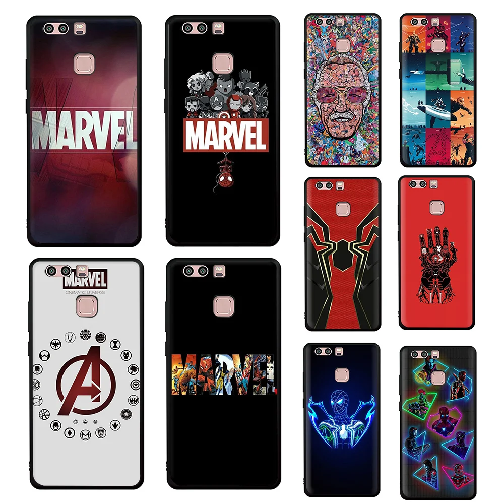 

Marvel Superheroes Soft Silicone phone case for Huawei P8 P9 Lite Mini P10 P20 P30 Mate 10 20 30 Pro Lite P Smart Z Plus