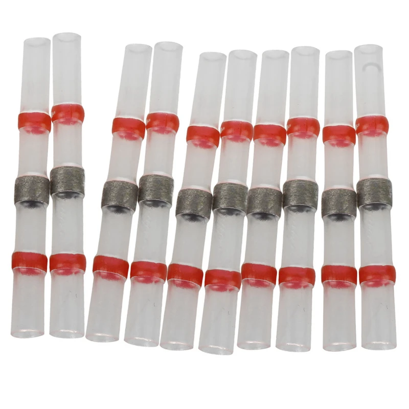 

10 pcs Terminal Extender Electric END to END Welding Car shrinkable red 3mm