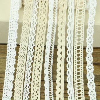 

Mixed random 30 yards / a lot of cotton lace garment sewing fabric decorative cotton crochet lace