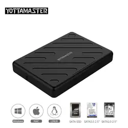 Yottamaster HDD корпус 2,5 дюймов SATA к USB 3,0 жесткий диск коробка SSD адаптер для ноутбуков ноутбук samsung Seagate HDD корпус