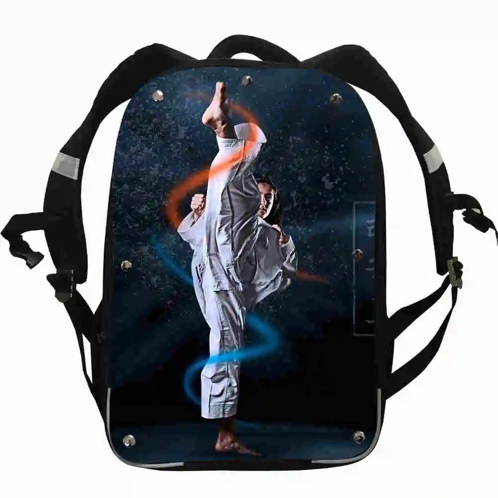 Тхэквондо рюкзак для боевых дзюдо каратэ Aikido Jeet Kune Do животных для женщин мужчин мальчиков девочек подростков школьные сумки Mochila Bolsa - Цвет: E