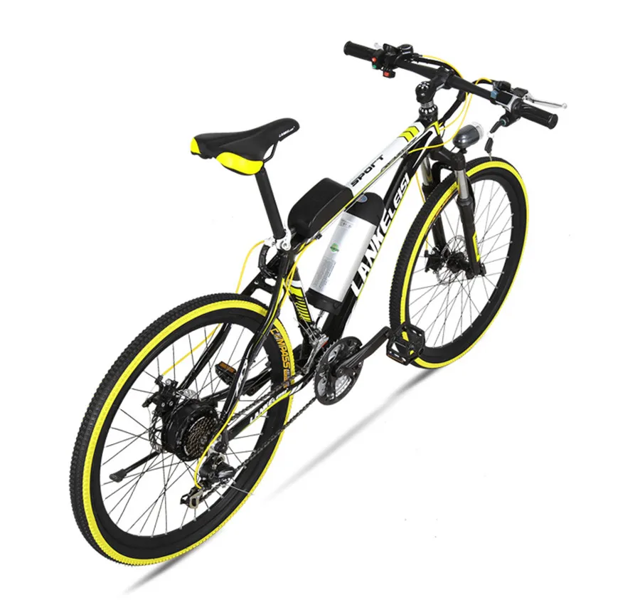 Sale LANKELEISI electric bicycle 26 inch 36/48V Aluminum Alloy lithium electric bike adult mountain bike 28