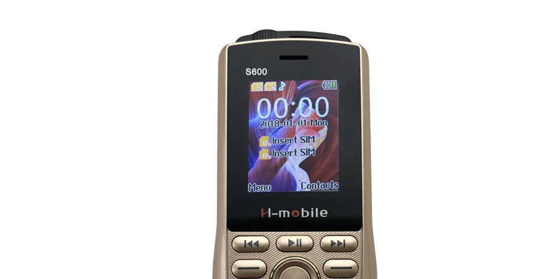 Мобильный телефон с двумя картами, MP3, FM камера, Bluetooth, большой фонарь, звук, мобильный телефон H-Mobile S600, русская клавиатура