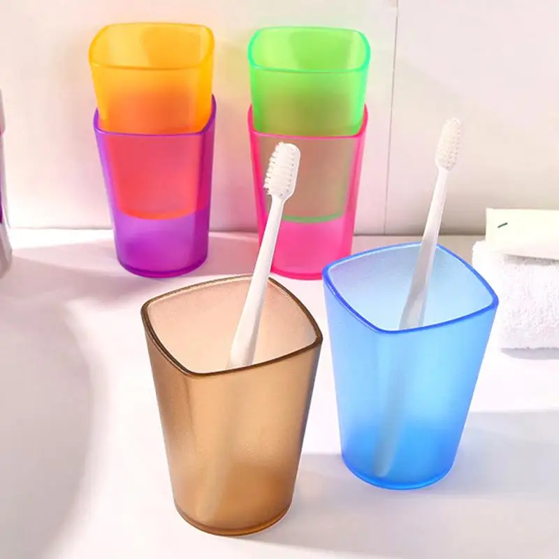 High Quality Toothbrush Cup Wash Gargle Cup Translucent Frosted Rinsing