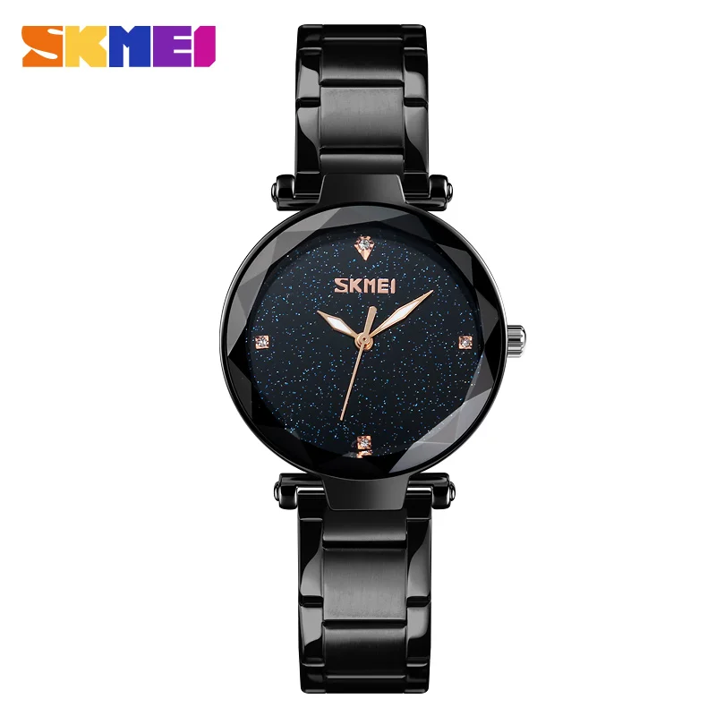 

SKMEI Brand Women Watches Elegant Luxury Casual Ladies Clock Waterproof Fashion Quartz stainless steel Strap Wristwatches