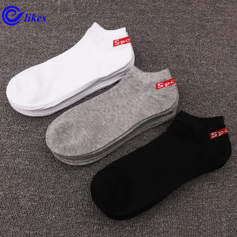 

5 pairs mens cotton ankle socks plus large big size43, 44, 45, 46, casual boat socks calcetines