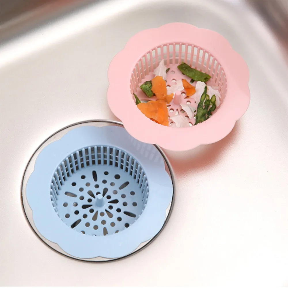 

Sink Sewer Filter Net Silicone Floor Drain Plug Water Hair Stopper Strainer Cover Kitchen Bathroom Tub Anti Clogging F726