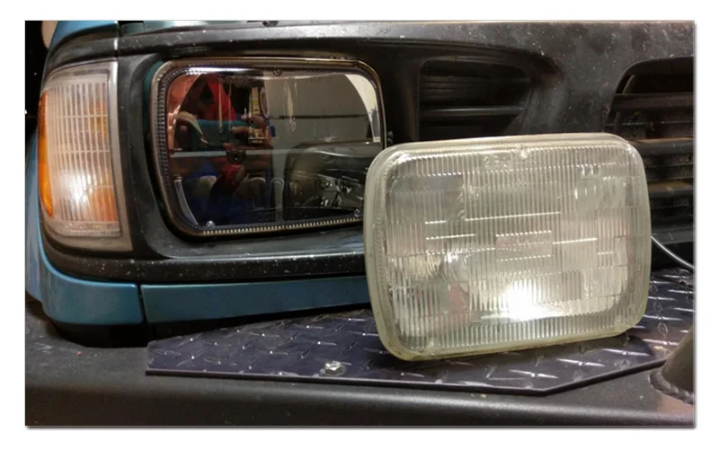 Funlight A Pair Square 5''x 7'' Inch Led  Headlight Truck Light High Low Beam Headlamp For Jeep Wrangler YJ Cherokee XJ Trucks (10)
