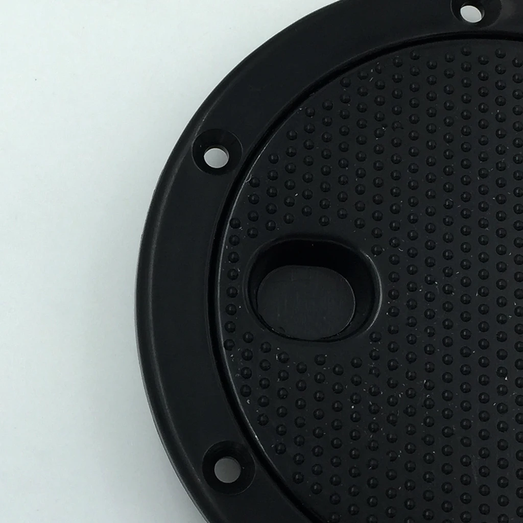 Marine Boat RV Black 4 inch Access Hatch Cover Twist Screw Out Deck Plate for Outdoor Boat Kayak Canoe Kayak Accessories