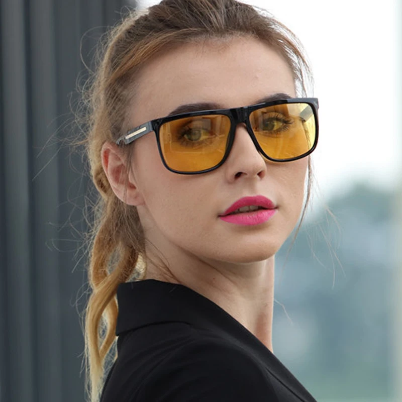 2019 New Night Driving glasses Anti-glare Glasses For Safety Driving Sunglasses Yellow Lens Night Vision Goggles for Drivers