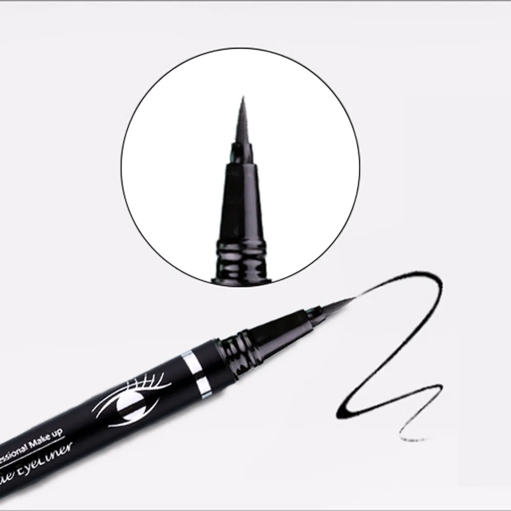 Водостойкий карандаш для глаз, косметический карандаш для глаз, черная жидкая подводка для глаз, 8,28