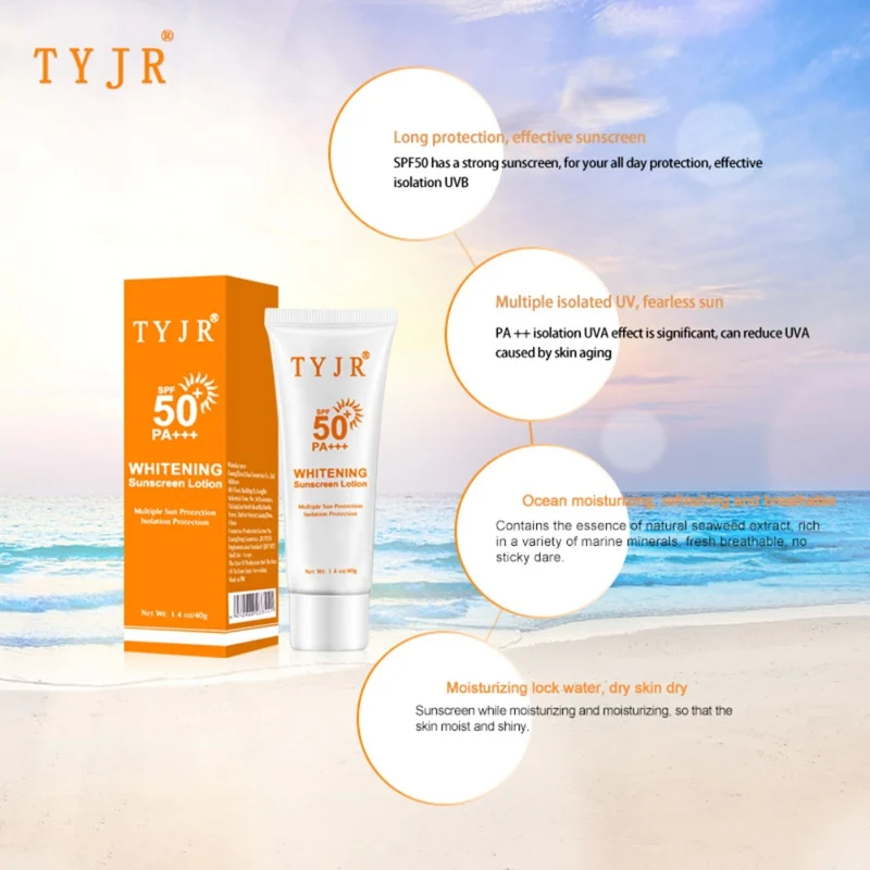 SPF50+ солнцезащитный крем Увлажняющий анти-УФ Солнцезащитный водонепроницаемый солнцезащитный крем для лица