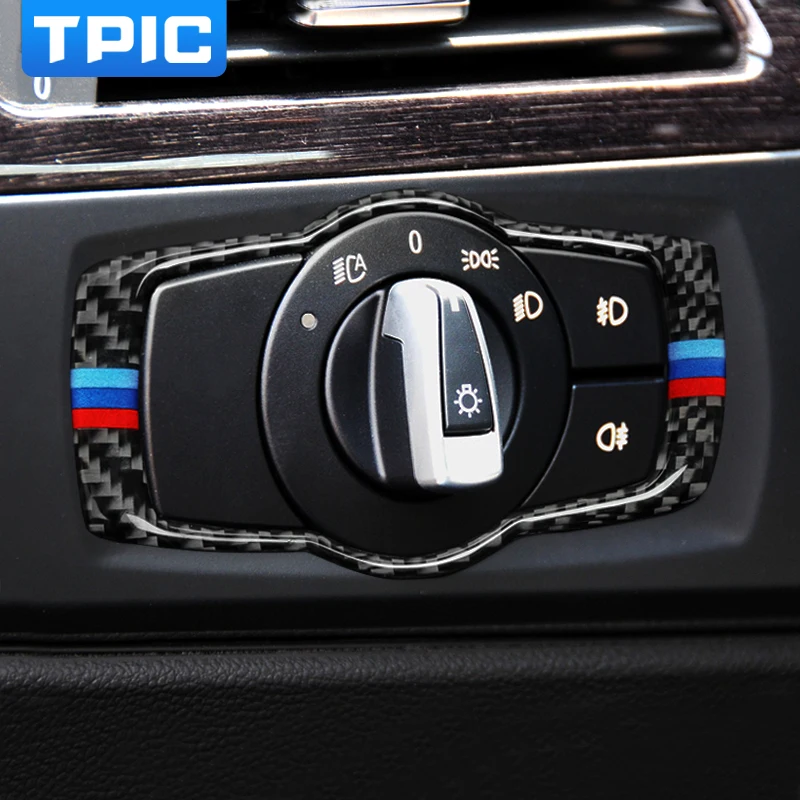 Для BMW E90 E92 Автомобильная Налобная фара из углеродного волокна Переключатель