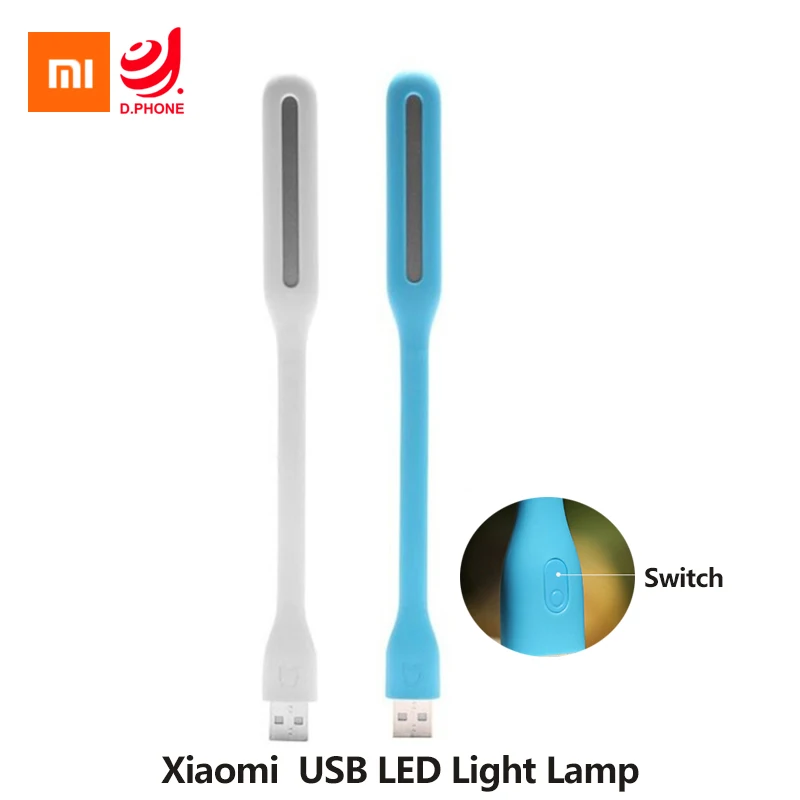 

Original Xiaomi Mijia Usb LED Light USB Fan For Power Bank Computer Protable Mi Shining Led With Switch Button Brightness Adjust
