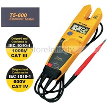 Medidor de contínua de corrente elétrica fluke T5-600, frete grátis, testador elétrico de contínua com corrente