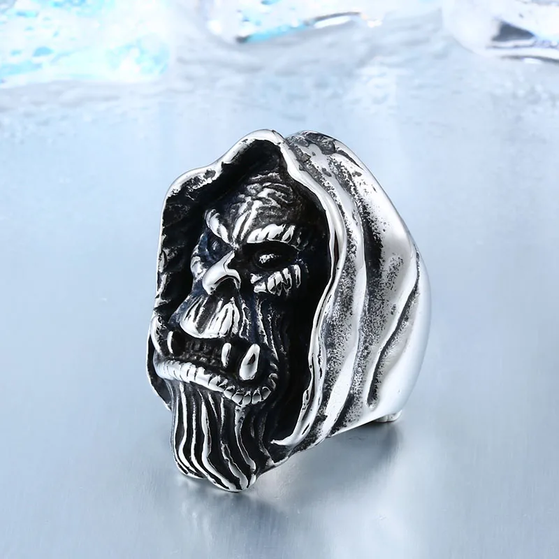 Beier Exclusive Sale Warcraft Gul'Dan Ring For Man Stainless Steel Unique Hardcore Collection Game Artwork Movie Jewelry BR8-348