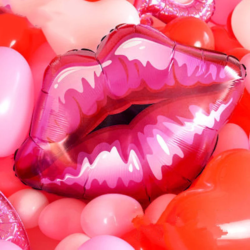 1 шт./лот 75*75 см воздушные шары с гелием для губ love globos rose red воздушный шар Дня
