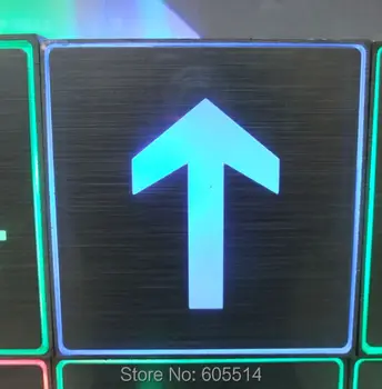 

[Seven Neon]Free shipping 48sets 110*110*30mm square shape led singnal light led indicator for UP direction signal