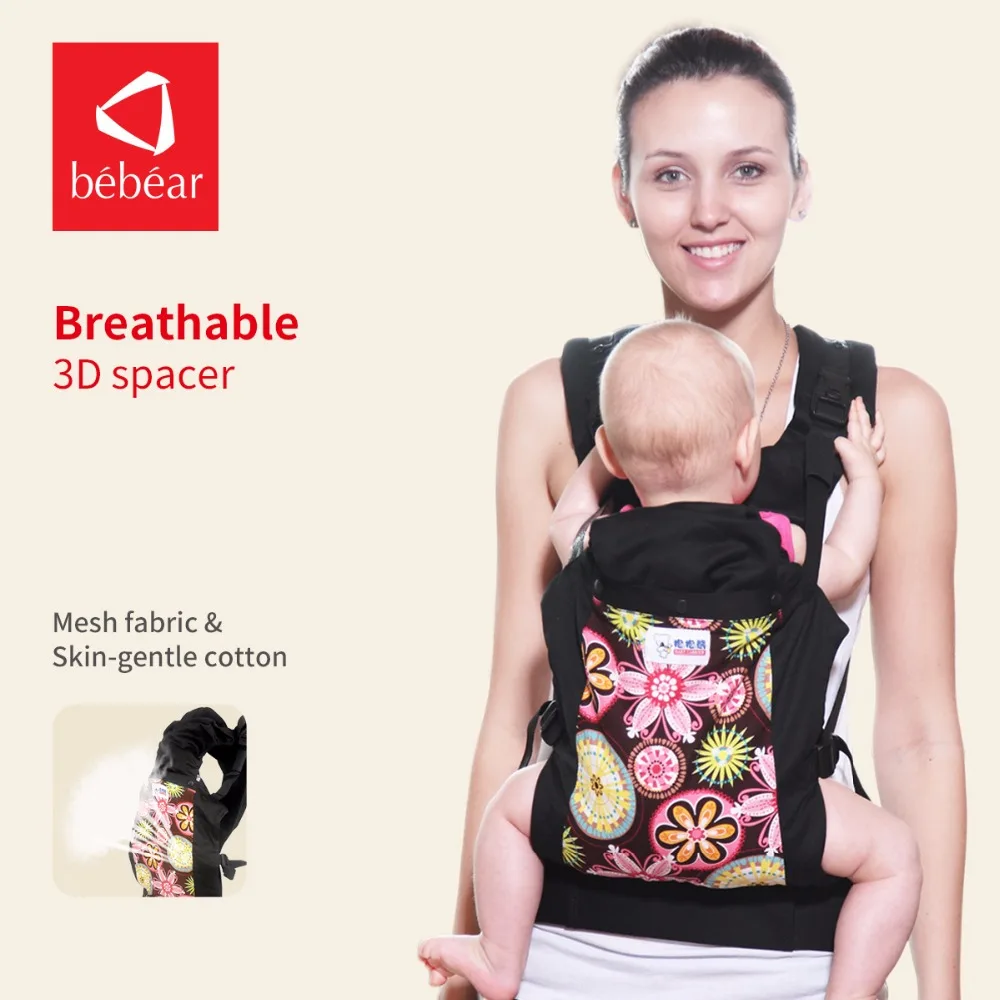 3-24 mois Ergonomique porte-bébé 360 Respirant 3D mesh tissu kid sling Multifonction de mode charge 20 KG trois posture sac à dos