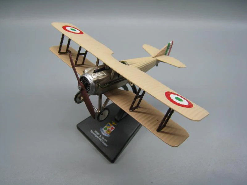 

Italian Air Force 1/72 World War I SPAD s.VII 77 biplane model diecasts Alloy Collection Model