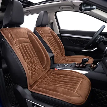 

OUMANU 1pcs 12V Heated Single Car Seat Cushion Winter heater warmer car seat cover Electric Heated Cushion car accessories