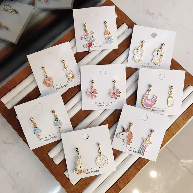 

Korean Handmade Cartoon Rabbit Bunny Bottle Ice Cream 2019 Woman Long Dangle Drop Earrings Fashion Jewelry Holiday-JQD5