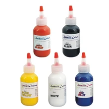 5 шт. набор чернил для татуировки 60 мл(2 унции) пигменты для перманентного макияжа 5 цветов чернила для татуировки