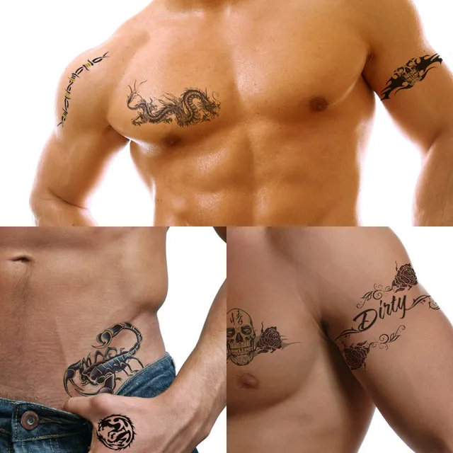 5 pcs new products waterproof fake tattoo stickers arm sleeve 5 pcs new products waterproof fake tattoo stickers arm sleeve